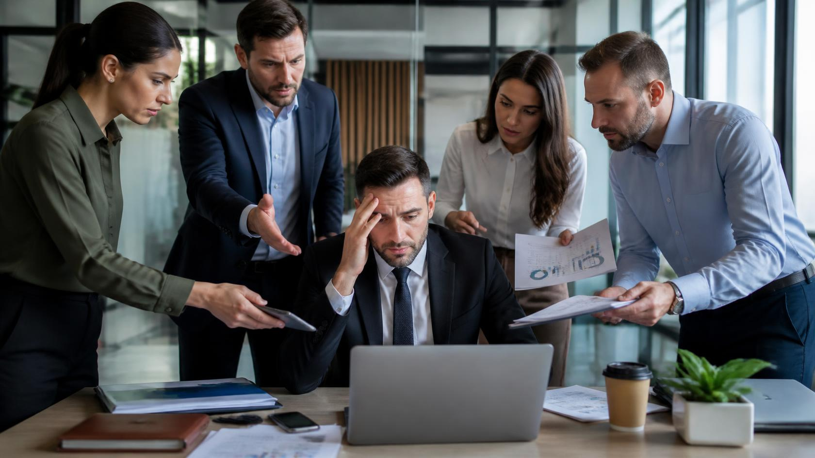 Small business owner reflecting while working independently